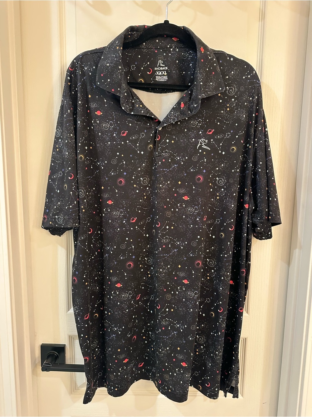 Men’s Rhoback Polo with Solar System Print
